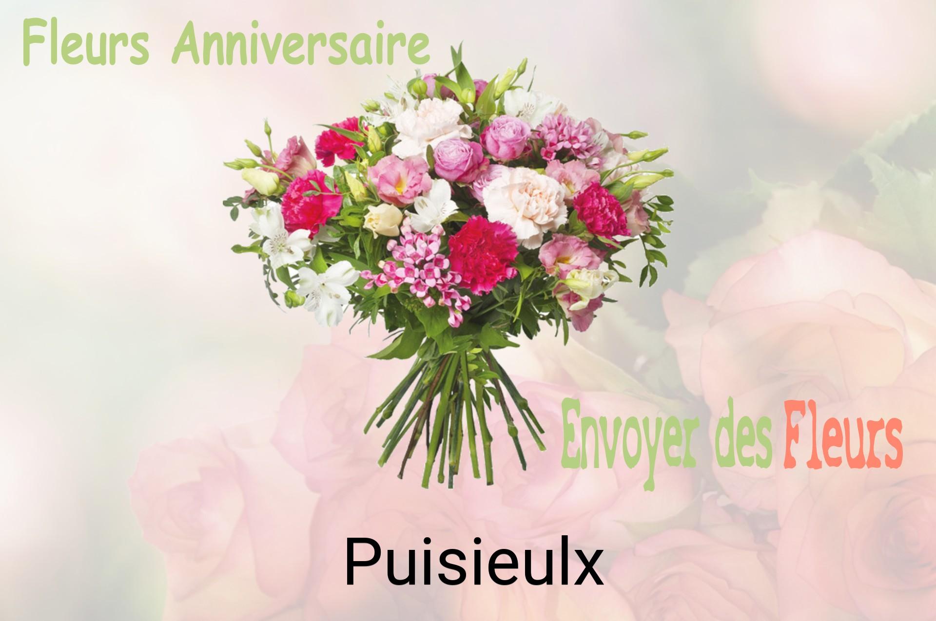 Bouquet de fleurs d’anniversaire livré à Puisieulx