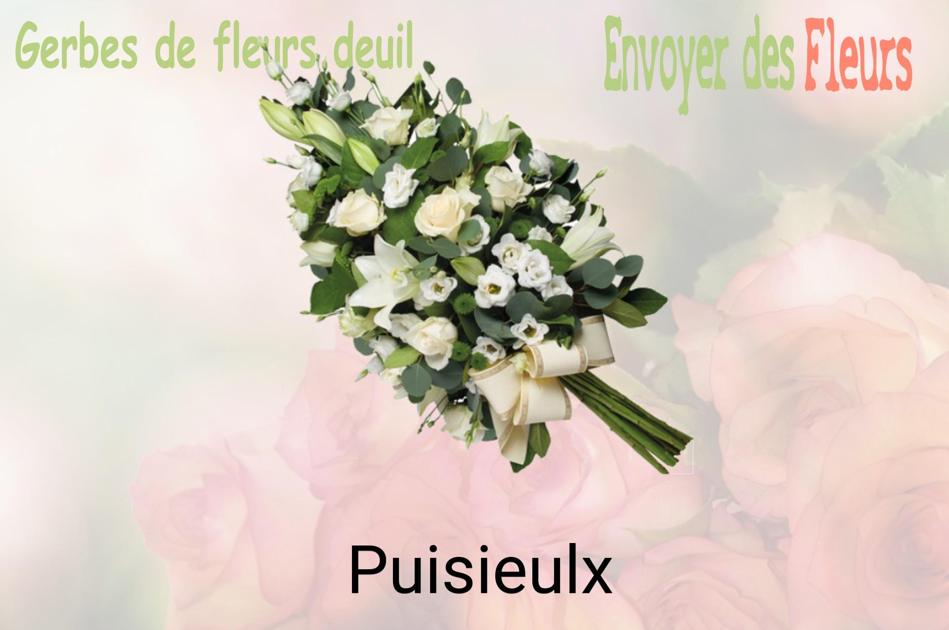 Gerbe de fleurs de deuil livrée à Puisieulx